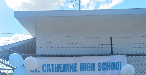 75th banner at gate